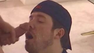 Painting his fucking face with cum 4