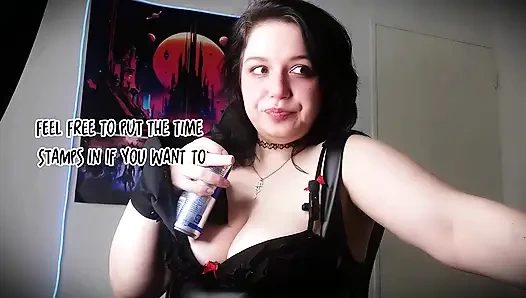 Gadis alt asmr red bull & whispering (fetish burp)