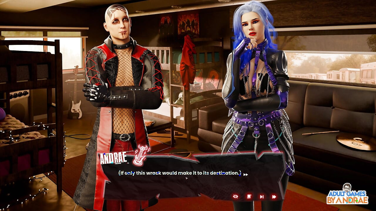 Sex, Sin & Rock'n'roll Gameplay Part 1 - Van Crash, Motel Stop & a Strange New Beginning