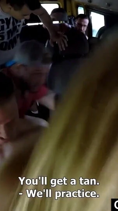 Must-see moment from "Brutal GangBang in Public Bus"