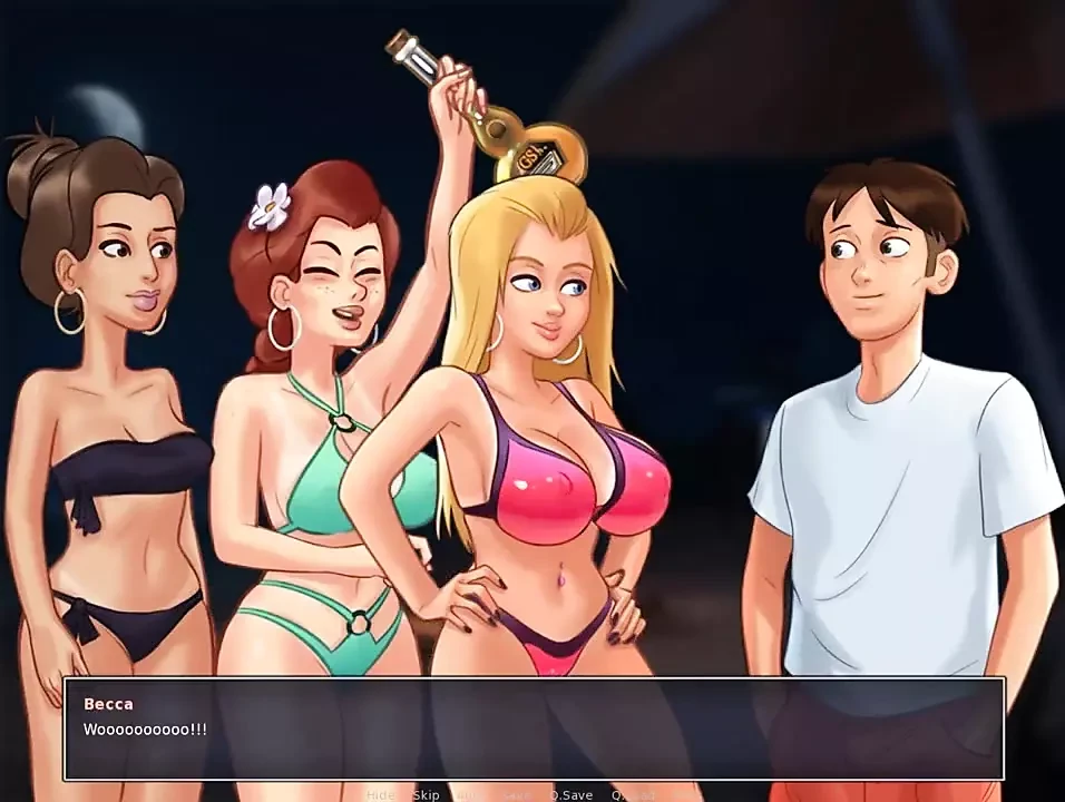 夏の佐賀セックスパーティー、3人の女の子1チンポ - パート177
