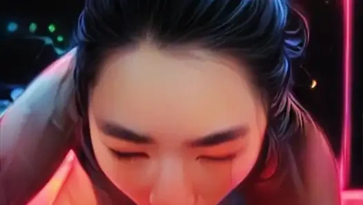 Echte anime freundin lutscht bwc - pOV-blowjob mit oralem creampie