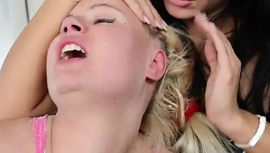 Ear Fetish - by Nia Black and Her Slave Kornelia Blond