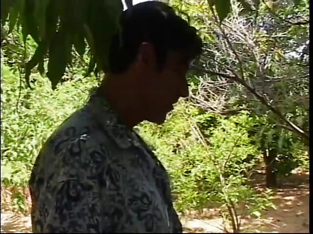 Sex-crazed granny gets slammed from behind outdoors