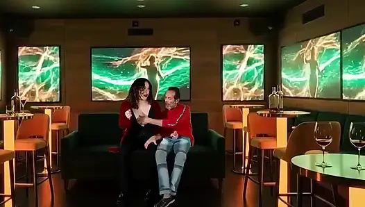 I masturbated a nightclub manager in the VIP room while my husband films