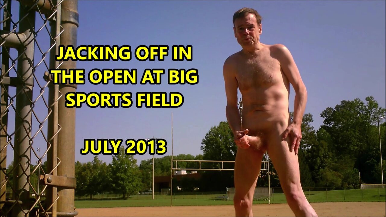 Naked JO On Ball Field In Big Open Park July 2013