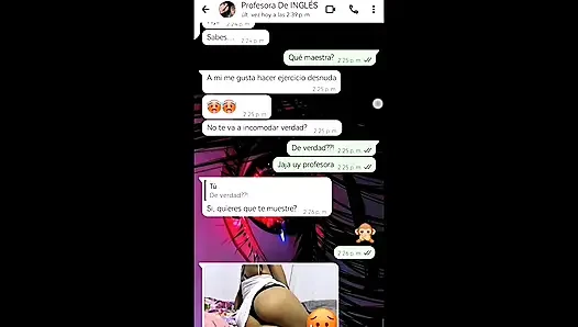 Горячий чат с моим учителем, чтобы пройти ее курс - Nati Sweet - Natasha Caseros