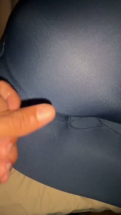 my fitness roommate let me cum on her big ass - CUM ON CLOTHES | Clip 2