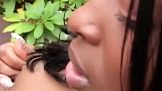 Heiße Lesbenaction mit Toys im Freien