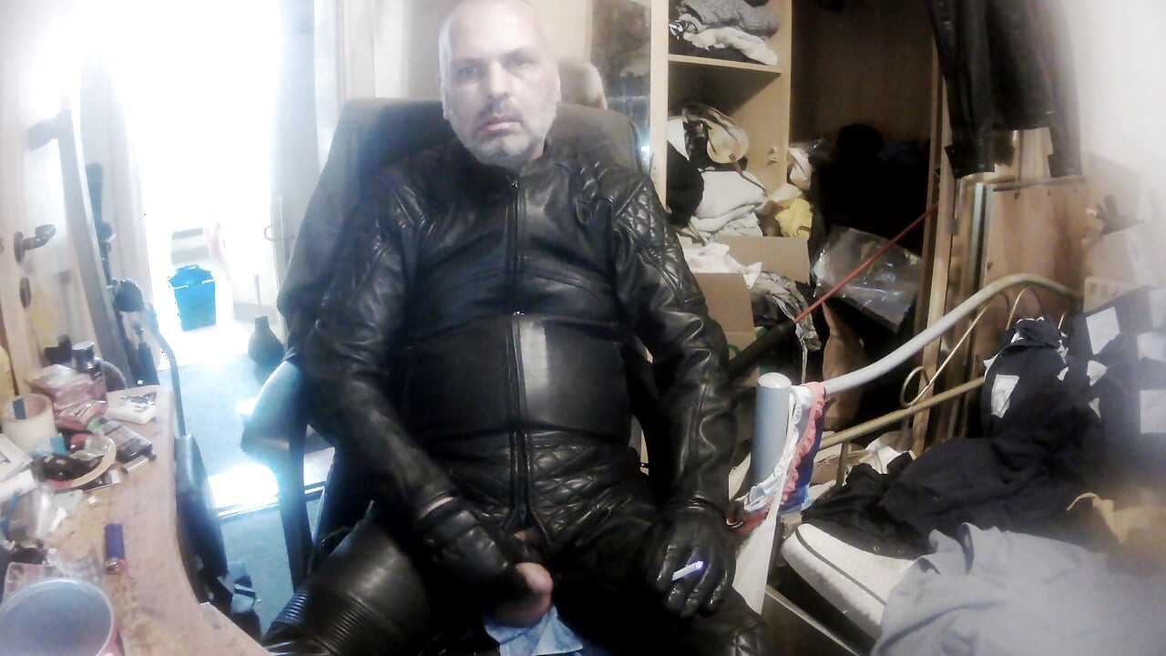 in leather