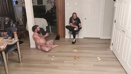 Food and Cock Crush, creamy Ending