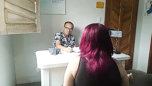 A Hot Interview with Her Big Tits and Ass