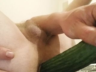 Solo with a cucumber
