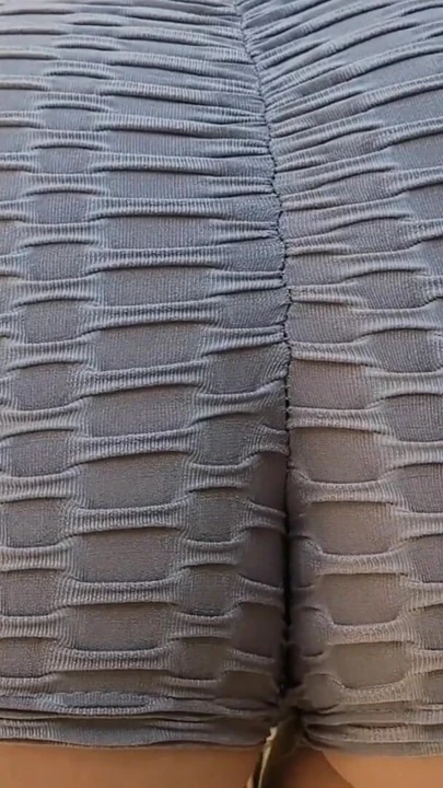 Exhibitionist wife in micro shorts without panties | Clip 1