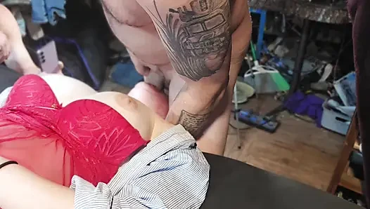 Delilah Gets Mouth Fucked by Vinnymac and Friend