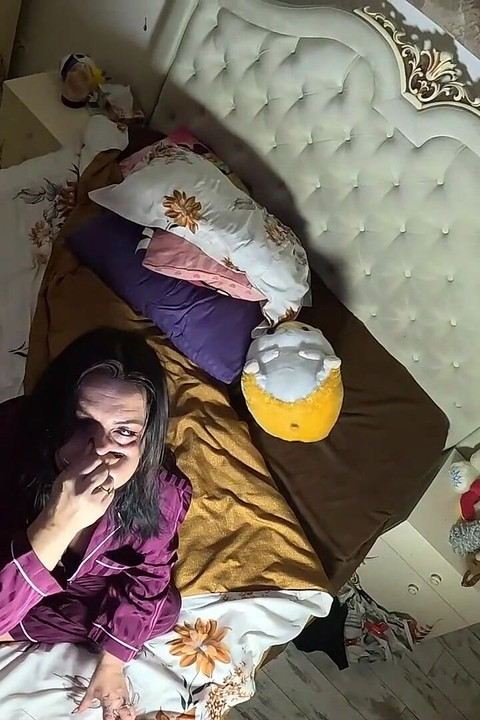 Breath Holding in Satin Pajamas - Puffy Cheeks, Red Face & Intense Struggle