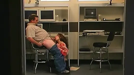 Young Brunette Babe Gets Fucked Hard in the Office