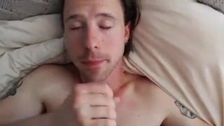 Guy sucking cock with facial