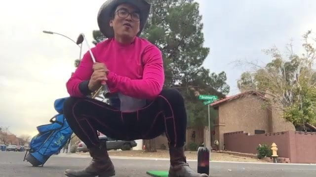 Golfing Cowboy