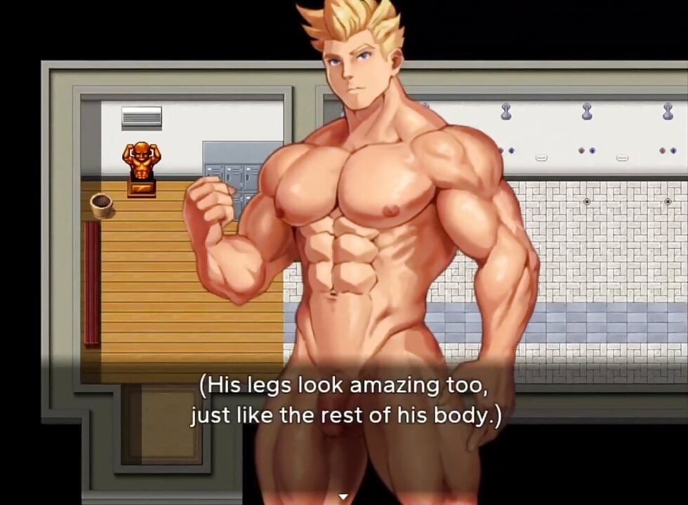 Stranger enters the locker room and makes me excited.