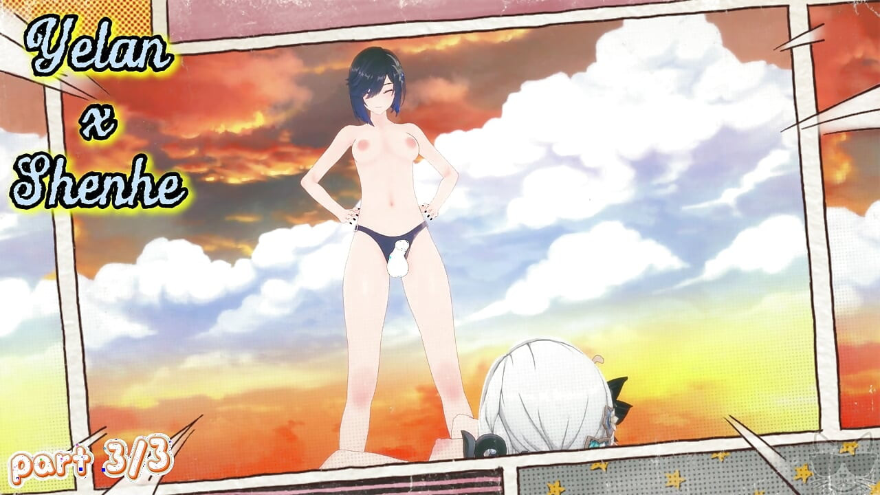 Yelan x Shenhe at the beach (genshin impact) P3 SEX