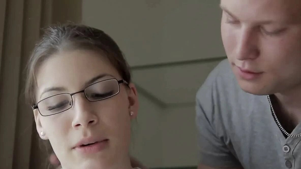 She Is Nerdy - Nerdy hottie face-painted with cum
