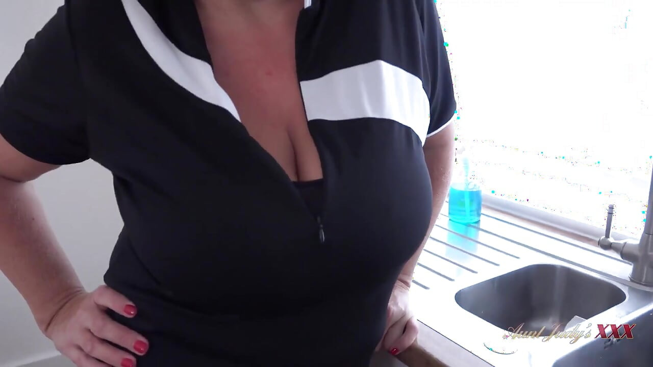 AuntJudysXXX - Busty BBW bombshell Camilla jacks you off & sucks your cock
