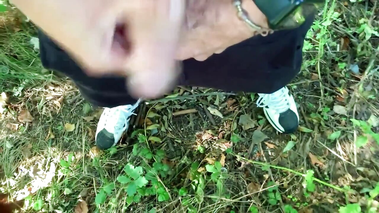 Old Man Is Touching and Squeezing My Balls - Solo Cumshot with Squeezed Balls at the End