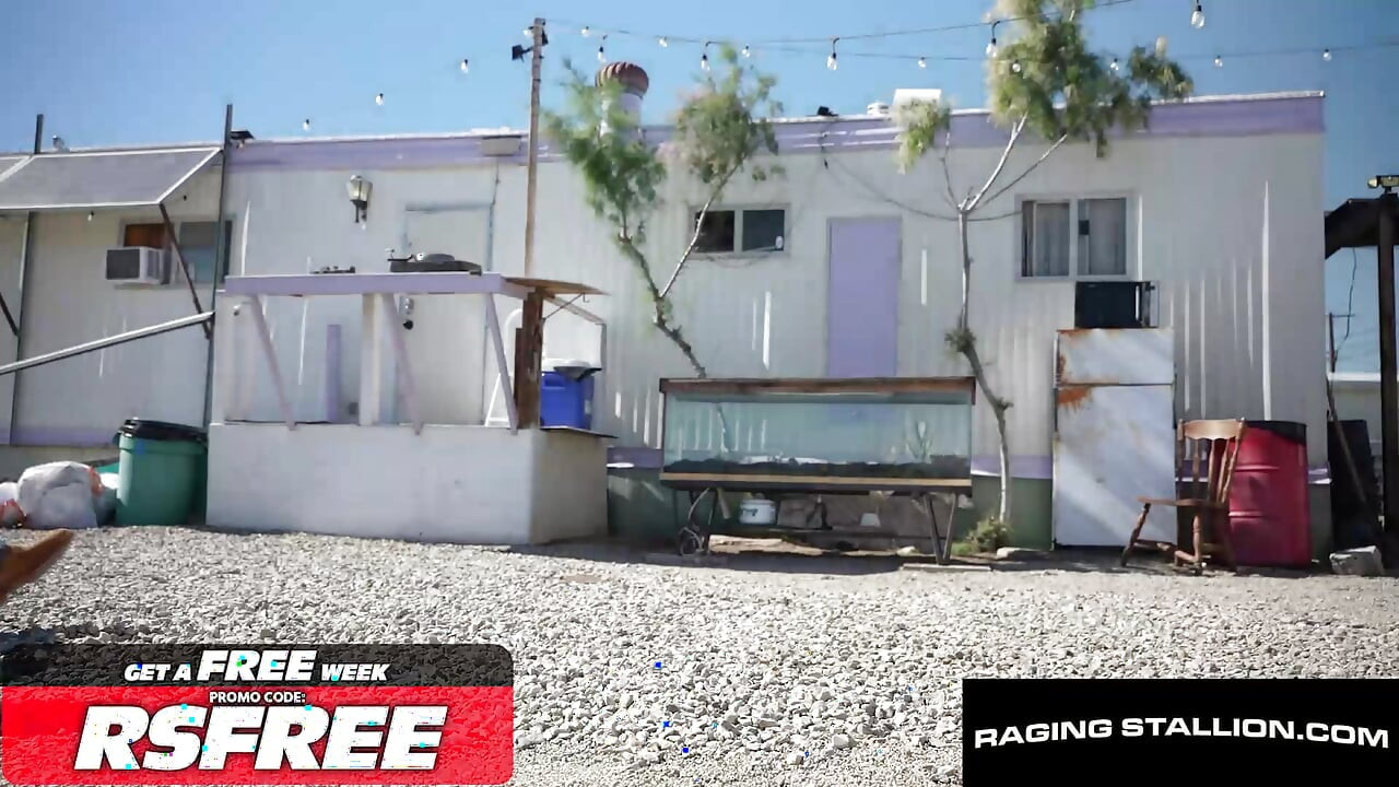 RAGING STALLION - Trailer Park Hunk Gets Smashed - Diego Vox Takes Colt Spence’s Massive Bare Cock