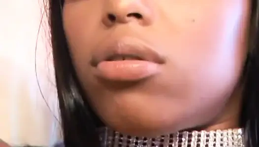 Young Black Cougar Fucked and Cumshot in Mouth by a Monster Black Cock