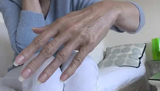 Elegant Summer Hands and Long Fingernails, Presented by Lady Victoria Valente