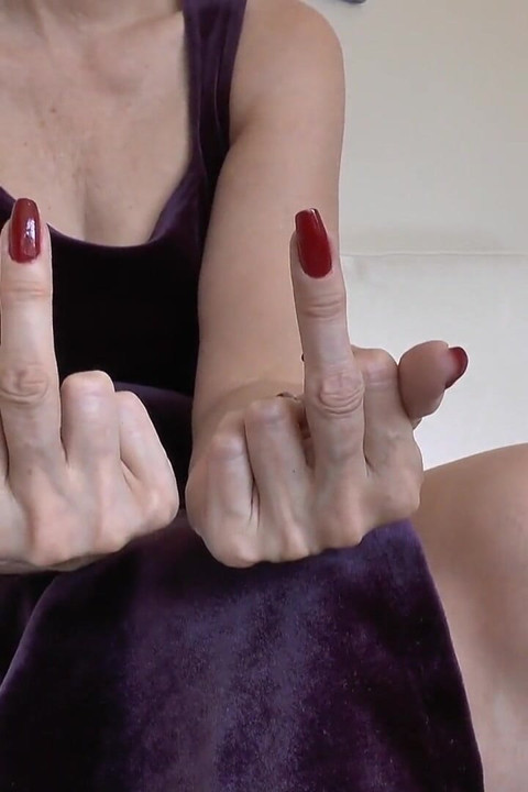 Showing off Beautiful Red Fingernails and Masturbating in Your Pants, Part 3 - Lady Victoria Valente