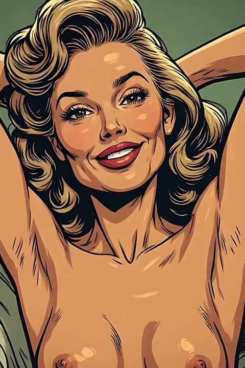 Retro, pin-up-schätzchen-kunst