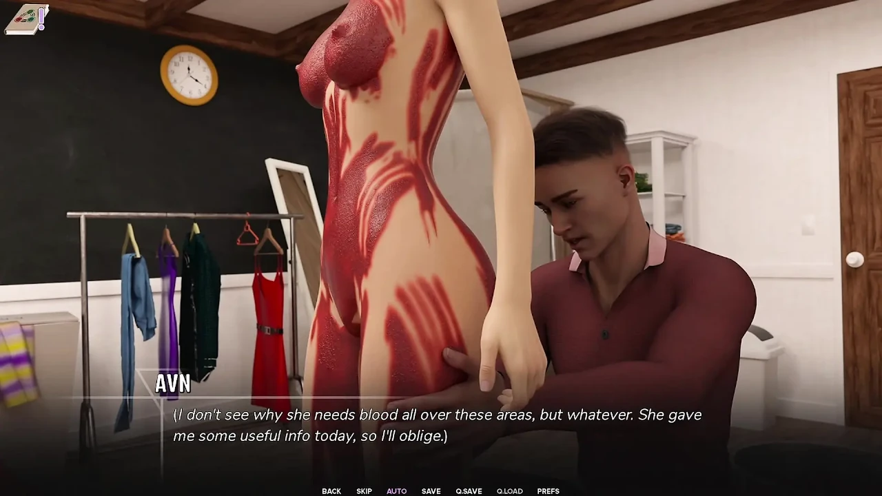 Taboo University - Helping Emo Get Body Painted