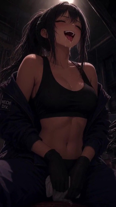 Καυτός μηχανικός Anime δουλεύει στο αυτοκίνητο και καυλώνει στη διαδικασία | Κλιπ 1