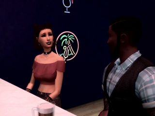 The Sims 4 - шлюшки с большими черными членами, сцена 1, порно, порочный каприз мод