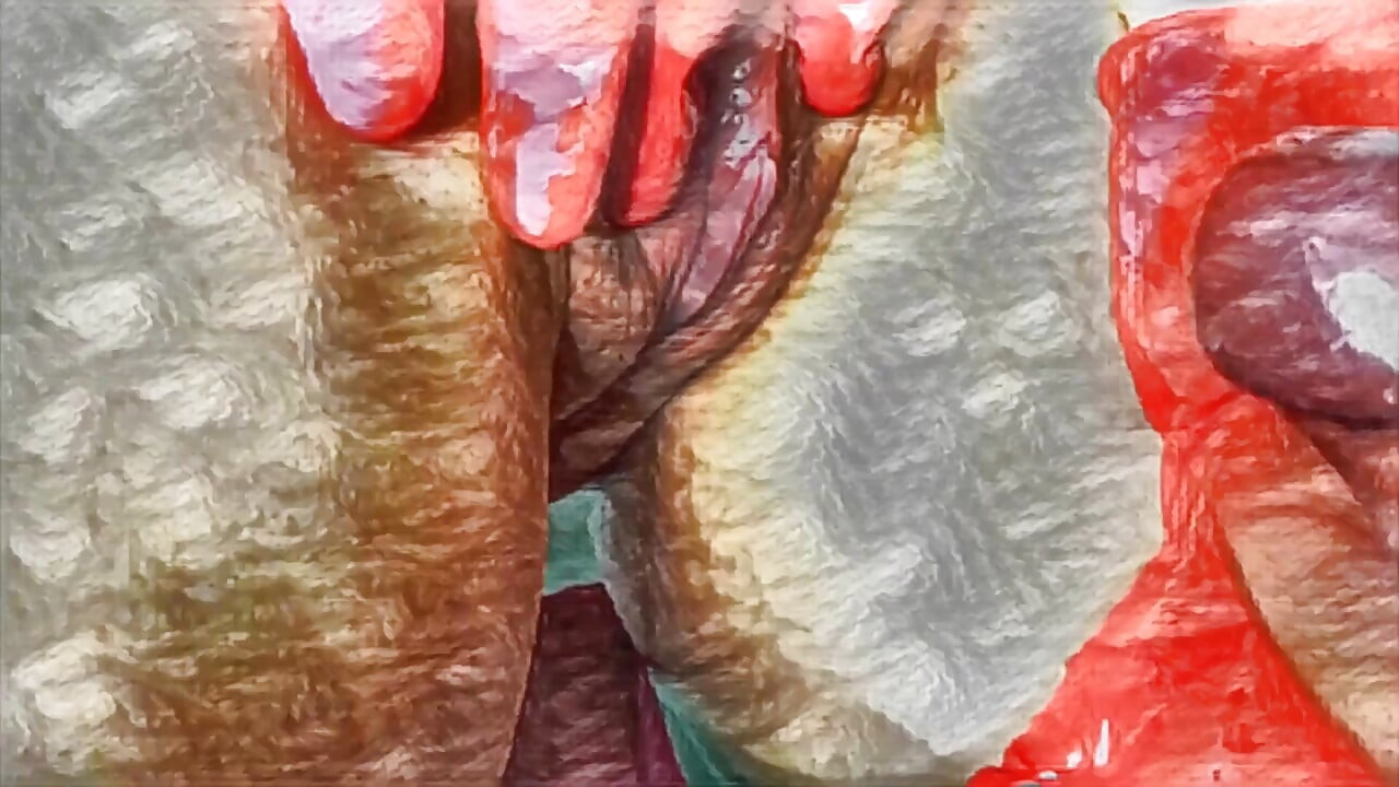 XXX κινούμενα σχέδια. Η οικονόμος μου με βοηθά με τη μαλακία μου. Χύσιμο στη μεγάλη κλειτορίδα της και τα κόκκινα εσώρουχά της.