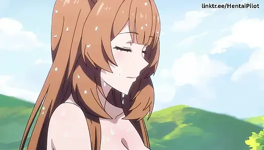 Ihre großen natürlichen treiben ihn wild vor - animation