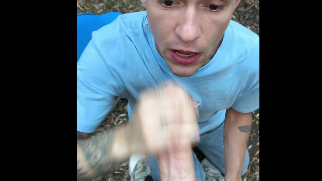 Twink Sucks and Then Takes a Big Inside and Cums