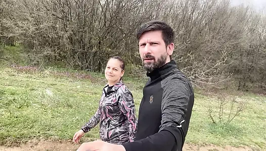 MILF Anal in the Woods - Risky Outdoor Creampie with Horny Mature Slut