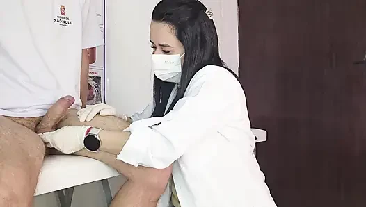 University Emergency: Nurse Examines Student with Persistent Erection