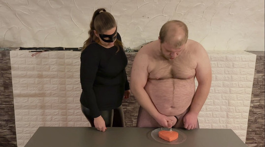 Preview: femdom humiliation, cum feeding