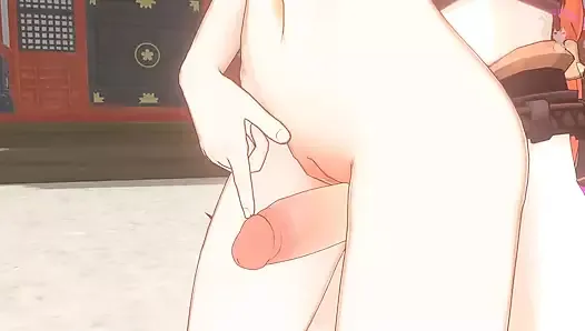 Genshin Impact - Yae Miko - сексуальная трение + Наездница