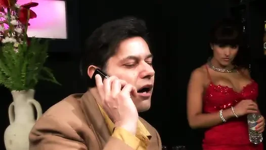 Horny strippers get fucked hard in the club