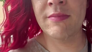 Sissy cumwalk