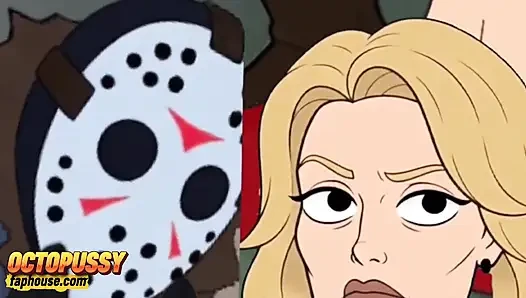 Crystal Lake kampında yaz edepsiz zevki. Ayın 13'ü Cuma. En iyi derleme. Parodisi