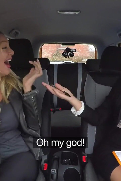 Fake Driving School - Fake Driving School Instructor Saves a Hot Friend From Failing with a Steamy Lesbo Front Seat Session