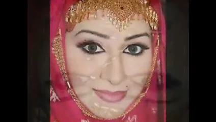 Gman Cum on  face of a Pakistani Slut in Hijab (tribute)