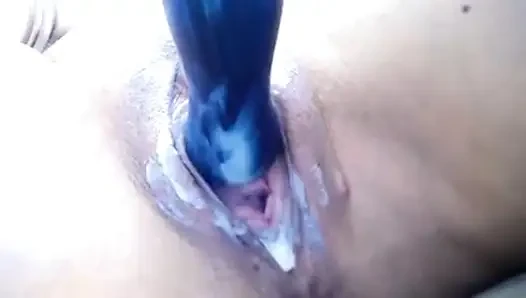 College girl shows her pussy really close!
