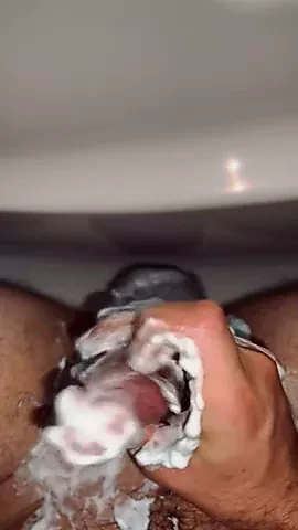Teen hot boy shave dick for daddy pov closeup